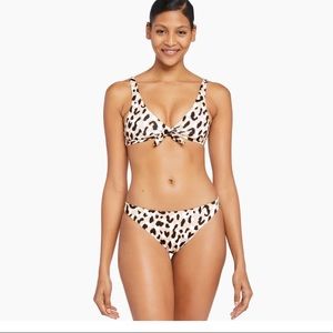 Vitamin A reversible bikini leopard print XS